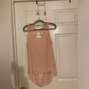 Peach swayback top